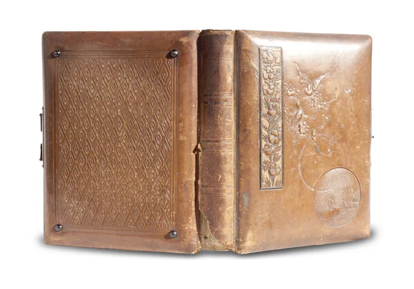 Antique Leather Bound Book — Stock Photo, Image