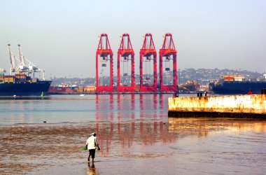 adam düşük tide durban Limanı
