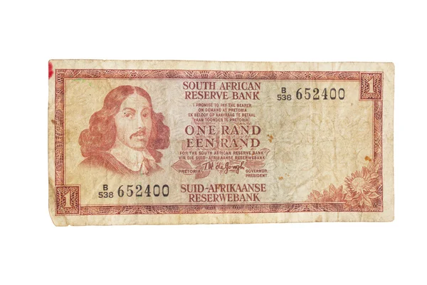 Vintage South African 1970s Bank Note — Stock Photo, Image