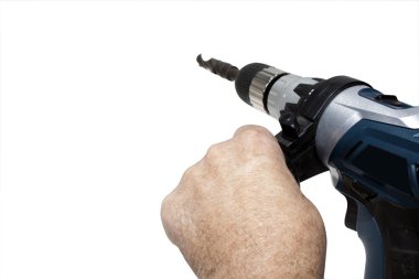 bit ile elektrikli matkap tutan eller