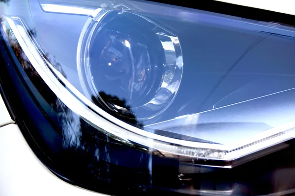 Abstrato Fechar da lâmpada da cabeça do veículo — Fotografia de Stock