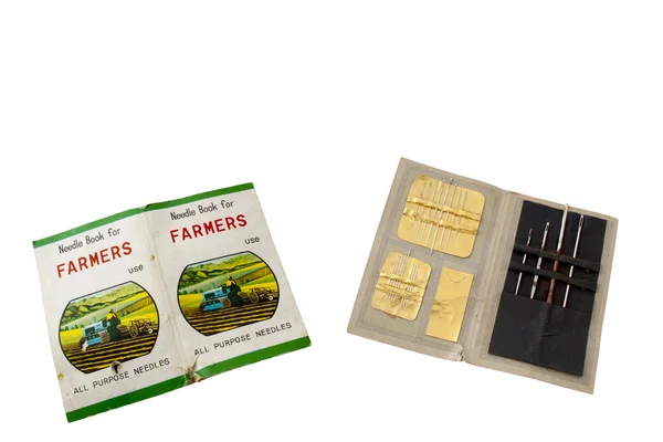 Vintage Book Of All Purpose Needles For Farmers — Stock Photo, Image