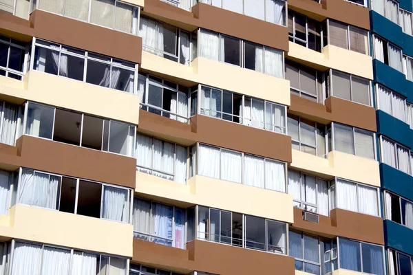 Close Up Of Apartment Block Showing Architectural Patterns — Stock Photo, Image