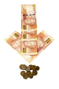 Güney Afrika rand depreciating gösteren kavram ok