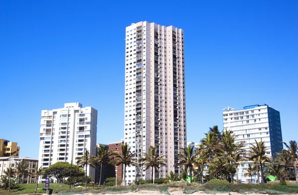 View of Residential Buildings on Beachfront in Durban — Stock Photo, Image