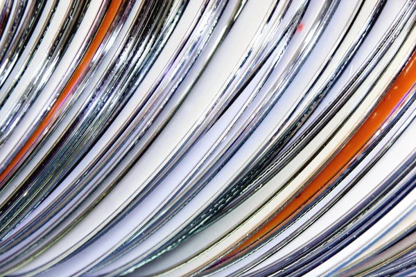 Extreme Close Up of Collection of Compact Discs — Stock Photo, Image