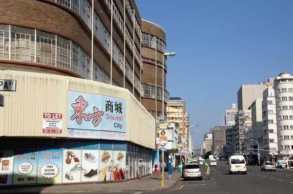 Durban zentrales geschäftsviertel in südafrika — Stockfoto