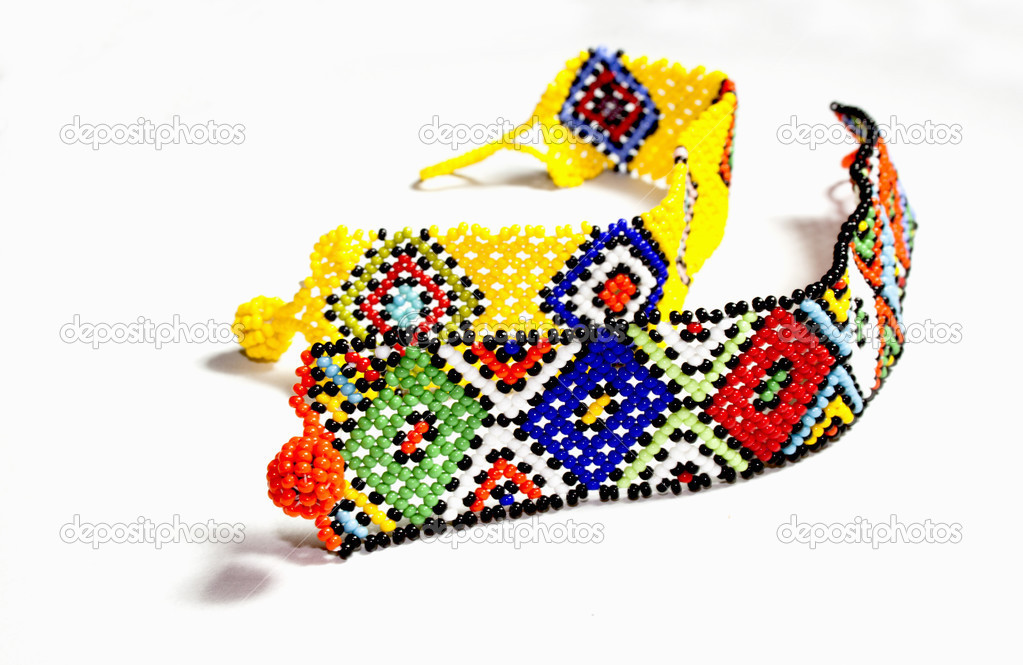 Two Zulu Beaded Bracelets in Bright Colors