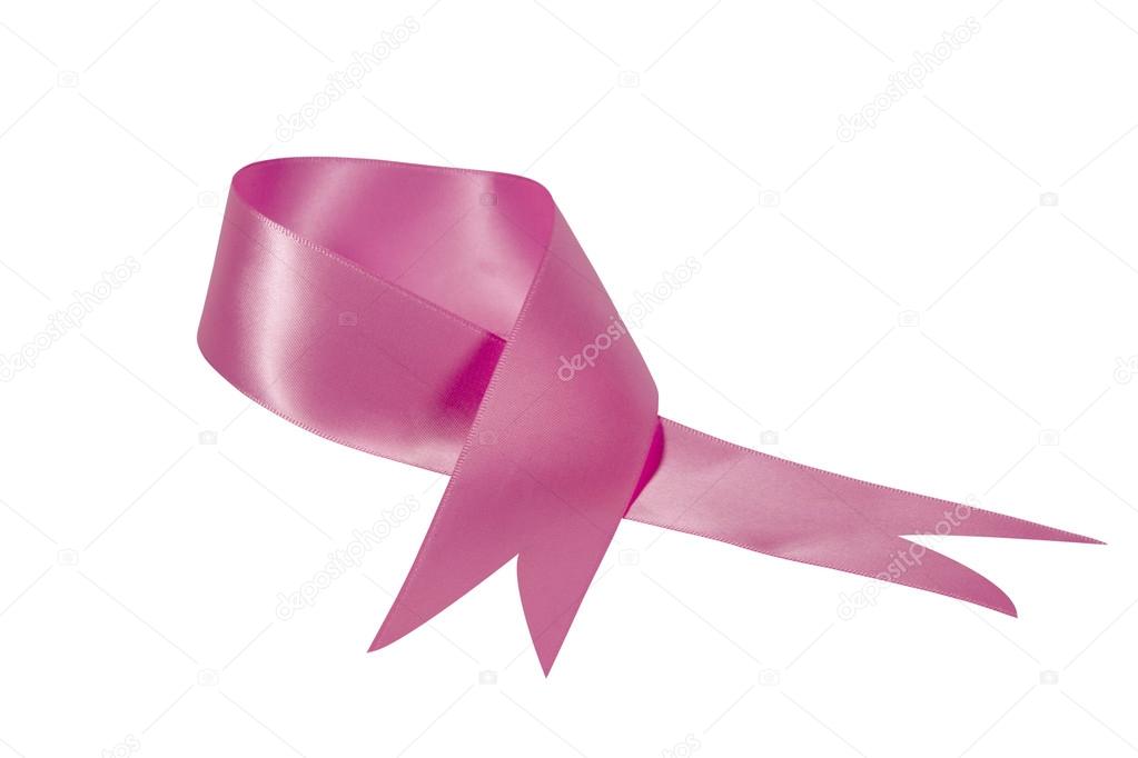 Pink Ribbon in Support of Breast Cancer Awareness