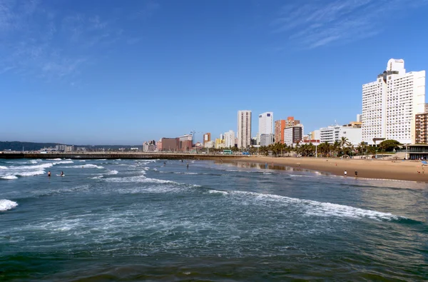 Przy Złotej Mili plaży w durban, RPA — Zdjęcie stockowe