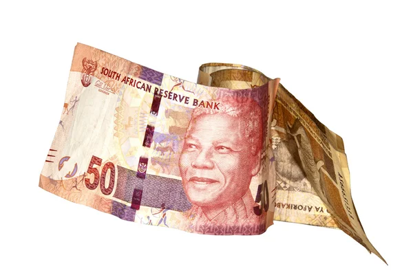 Nelson mandela vijftig rand Zuid-Afrikaanse bankbiljet — Stockfoto