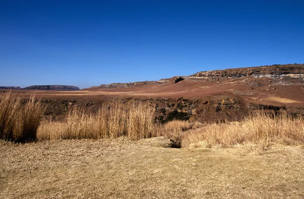 Raue, trockene Winterlandschaft im orangefarbenen Freistaat, Südafrika — Stockfoto