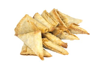 taze derin kızarmış samoosa atıştırmalık düzenlenmesi