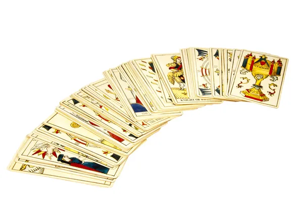 Jeu de cartes de tarot pour raconter la fortune — Photo