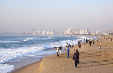 Sabah erken balıkçılar Blue Lagoon Beach