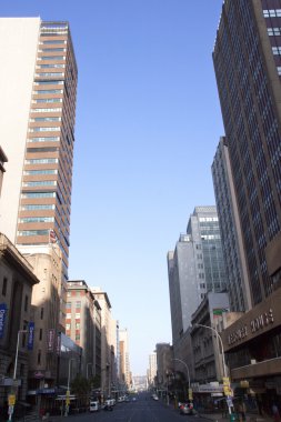 sabah erken görünümü Smith street, durban, Güney Afrika