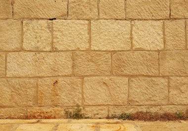 kumtaşı duvar dokusu, kumtaşı full frame duvar kağıdı ile gerçek tuğla duvar detay