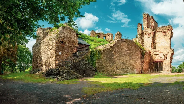 Panoramic View Kosumberk Catle Ruin Originally Kalisz Castle Later Catholic — Stock Photo, Image