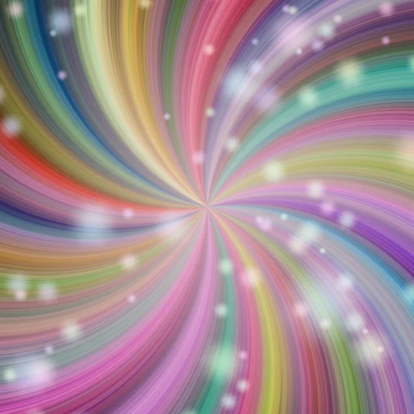 Простой Водоворот Цветных Потоков Вращающихся Вокруг Средней Точки Абстрактный Цифровой — стоковое фото