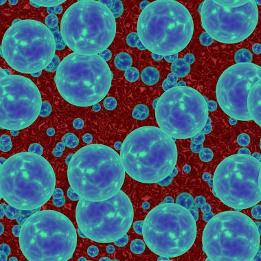 Body science bacteria, virus and Red infecting blood cells in humen body vein. Biology virus infection blood cell and immune concept 3D rendering