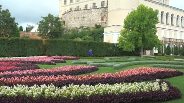 역사적 쿨로프 정원의 쿨로프는 체코의 모라비아에 도시입니다 — 비디오