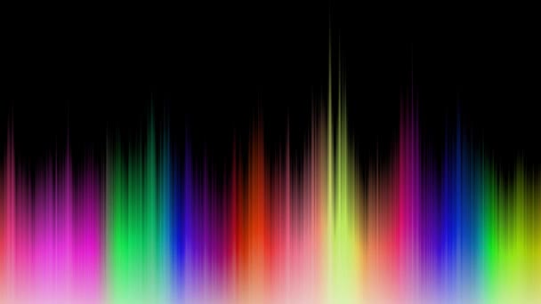 Blurry Spiky Colored Stripes Motion Animation Abstract Slide Made Multicolored — Vídeo de Stock