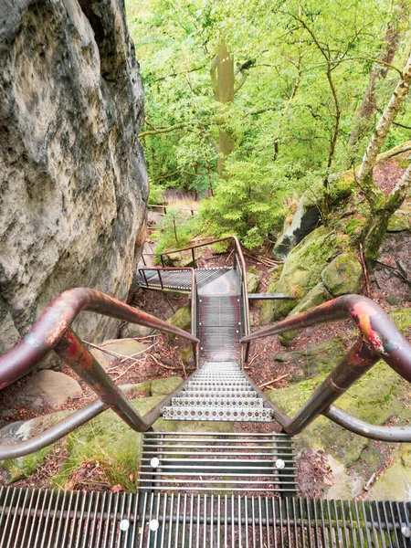 View Metal Stairs Staircase Heilige Stiege View Leads Tourist Trails — Foto Stock