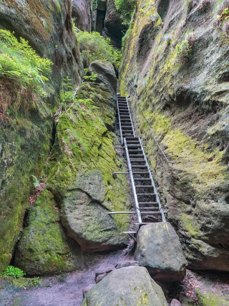 View Metal Stairs Staircase Heilige Stiege View Leads Tourist Trails — Stockfoto