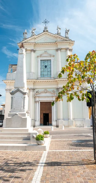 Kościół Santa Maria Assunta Kościół Piazza Aldo Moro Miasto Solarolo — Zdjęcie stockowe