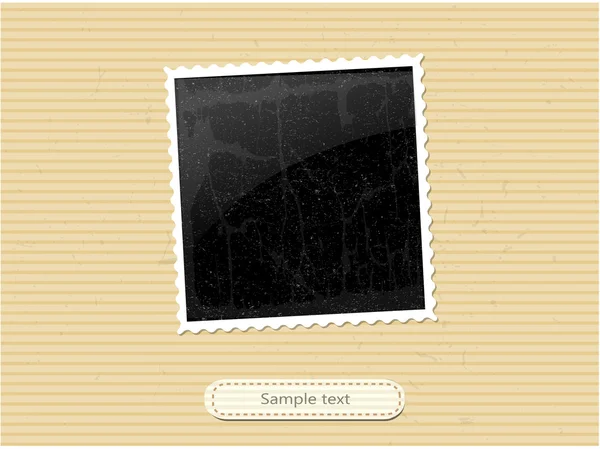 Vektör fotoğraf veya kağıt, örnek metin — Stok Vektör