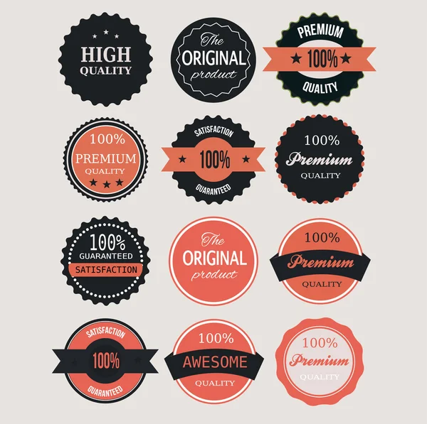 Vector premium productlabels en stickers — Stockvector