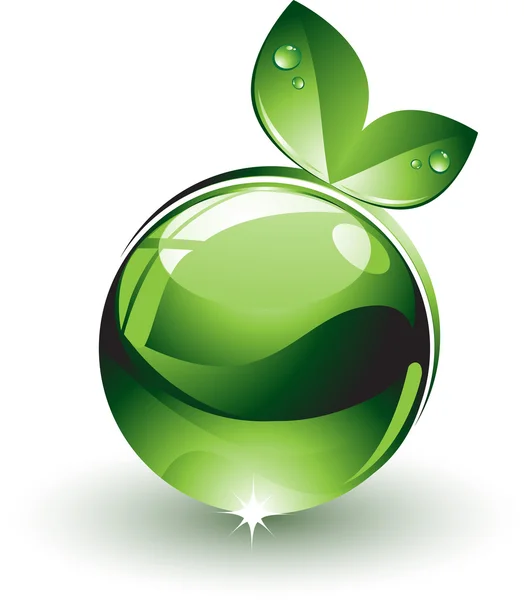 Vector ecological icon — Stock Vector