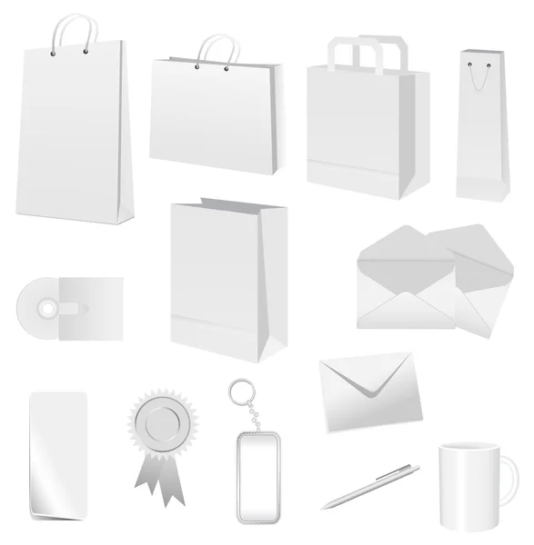 Set van office vectorobjecten — Stockvector