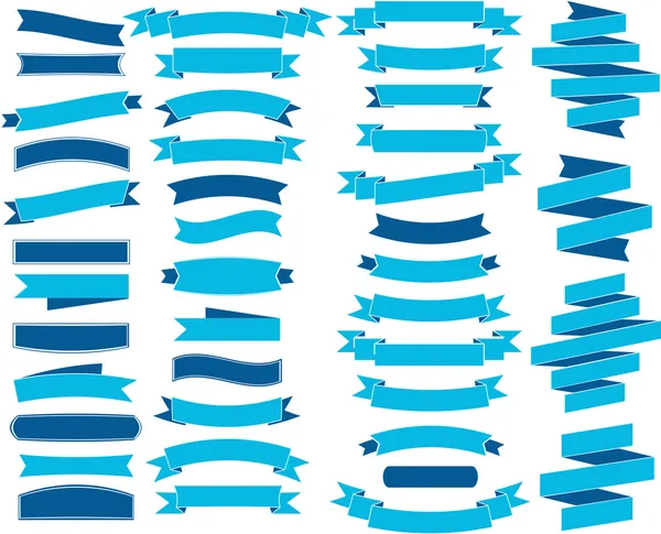 Rubans texte rétro vectoriel — Image vectorielle