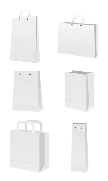 Set of vector shopping bags — Stock Vector