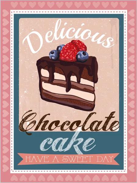 Dessert boulangerie carte de vœux design commercial Illustration De Stock