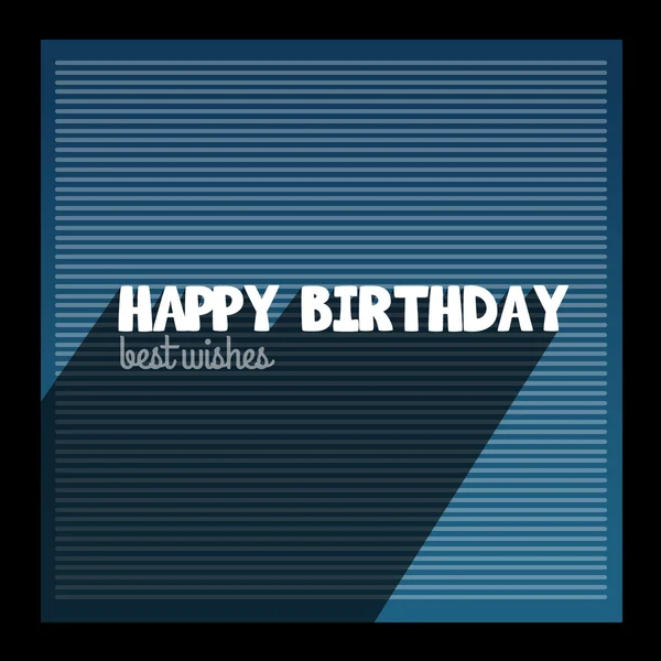 Buon compleanno sfondo blu — Vettoriale Stock
