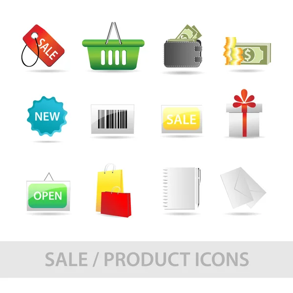 Sale icon set Stock Vector