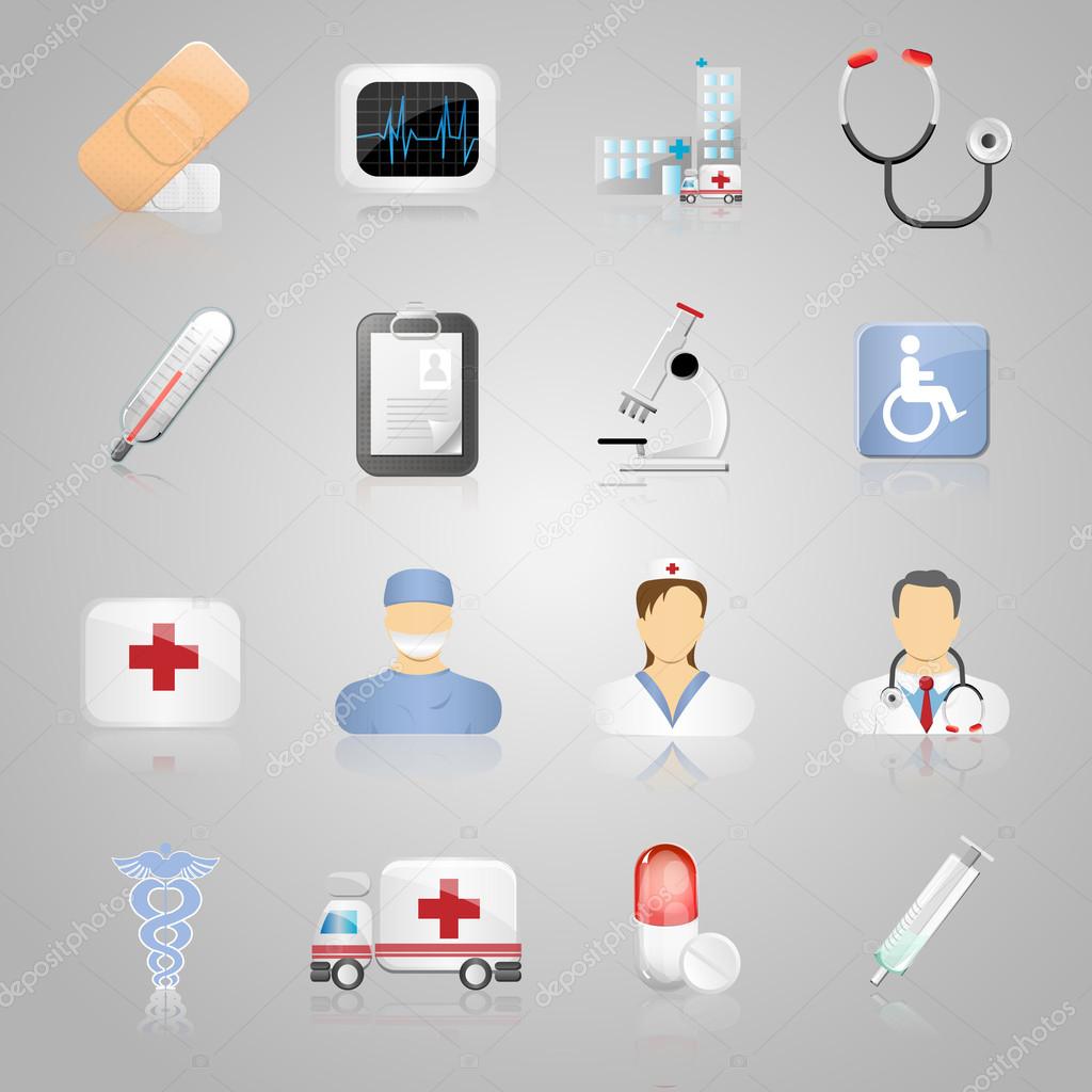 Quality medical icons set