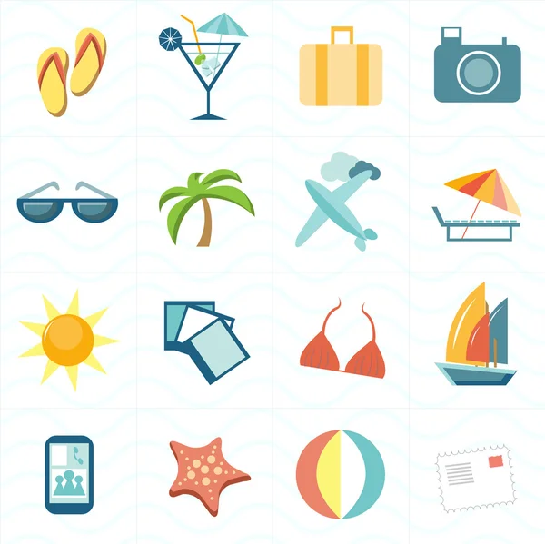 Turizm Icon set — Stok Vektör