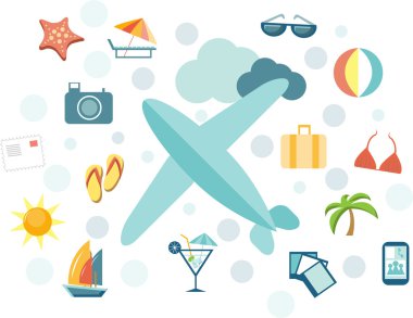 seyahat simgeleri ayarlandı