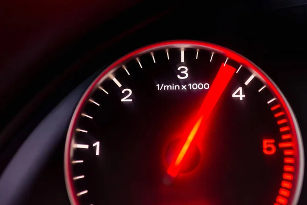 Dashboard Speedometer Tachometer Odometer Car Detailing Car Dashboard Dashboard Details — Stock Photo, Image