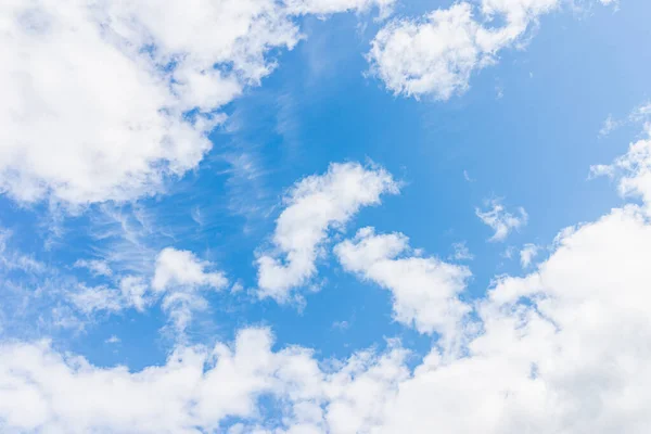 Bel Cielo Blu Sfondo Bianco Nuvola Forma Indipendente Elementi Natura — Foto Stock