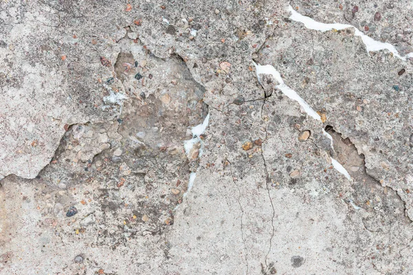 콘크리트 시멘트 그라운드 겨울에는 클로즈업 — 스톡 사진