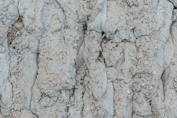 Gebarsten Betonnen Muur Grijs Cementoppervlak Achtergrond Gebarsten Grijze Stenen Muur — Stockfoto