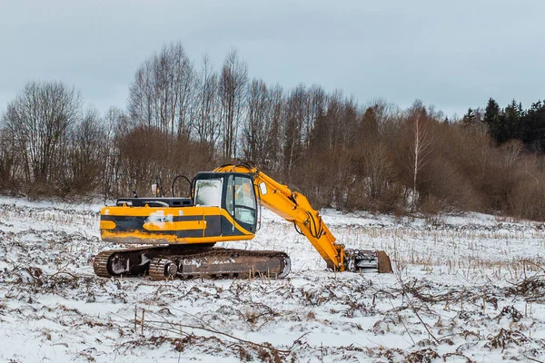 Modern yaya metal köprüsü bulutlu bir kış gününde demiryolu üzerinde yükseltildi..