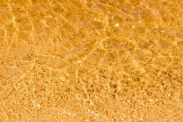 Аннотация Transparent Clean Yellow Water Background Sunlight Reflection Top View — стоковое фото