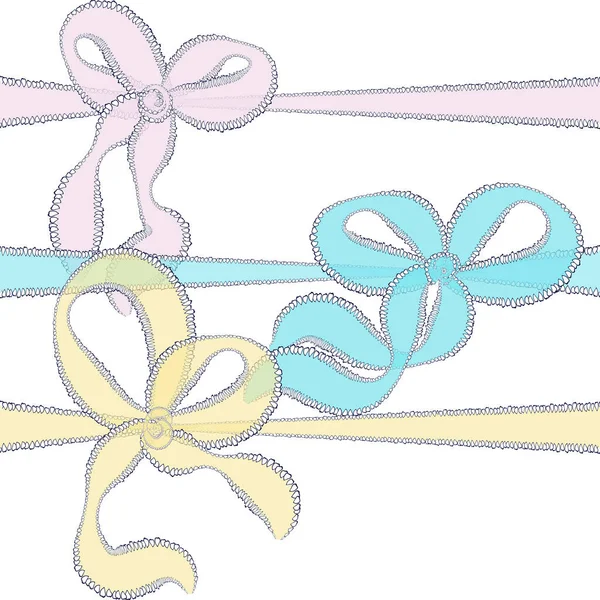 Луки Пов Язані Braid Pastel Colored Backgrounds Scrapbooking Digital Design — стокове фото