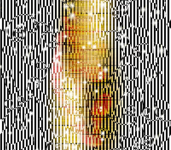 Текстура Тла Графічна Геометрична Чорна Лінія Смуги Яскраве Кольорове Золото — стокове фото