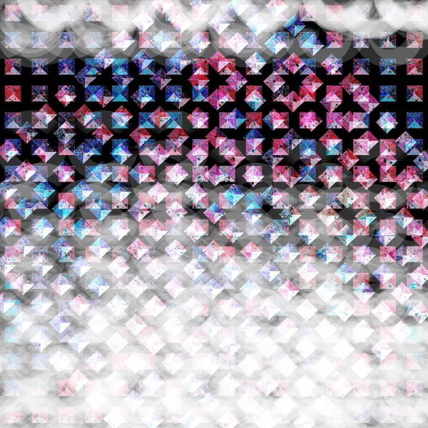 Фон Скрапбукінгу Цифрової Творчості Пікселі Вигляді Набору Квадратів Сітка Плиток — стокове фото